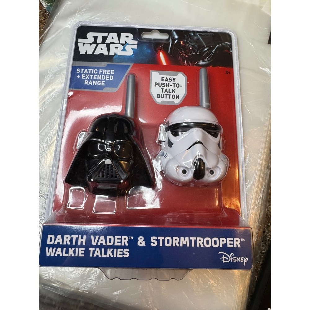 Star Wars Kids Walkie Talkies OS Black White Darth Vader Stormtrooper Galactic